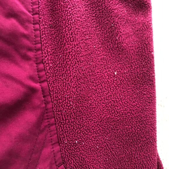 Columbia Womens Vest Jacket Size 2X Fleece Full Zip Stand Collar Winter Cozy Red - Picture 14 of 16